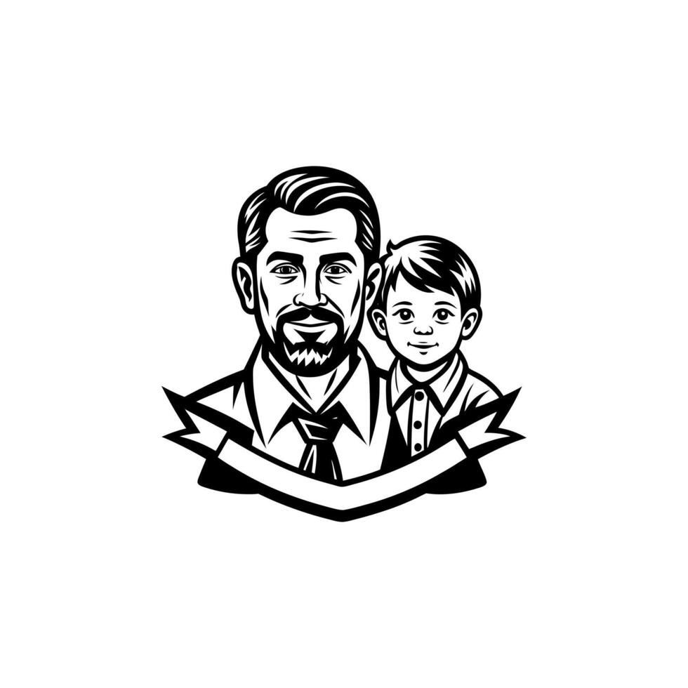 A day honoring fathers, celebrating their love, guidance, and support vector