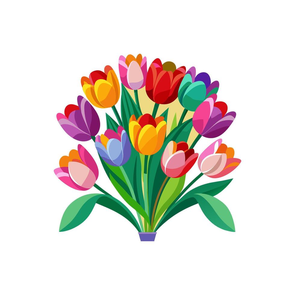 Outline flower set for artistic designs. vector