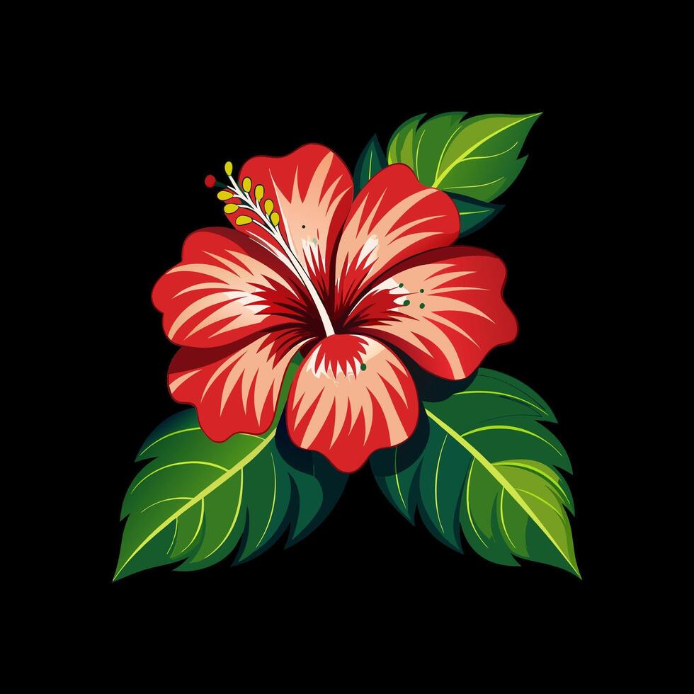 Outline flower set for artistic designs. vector