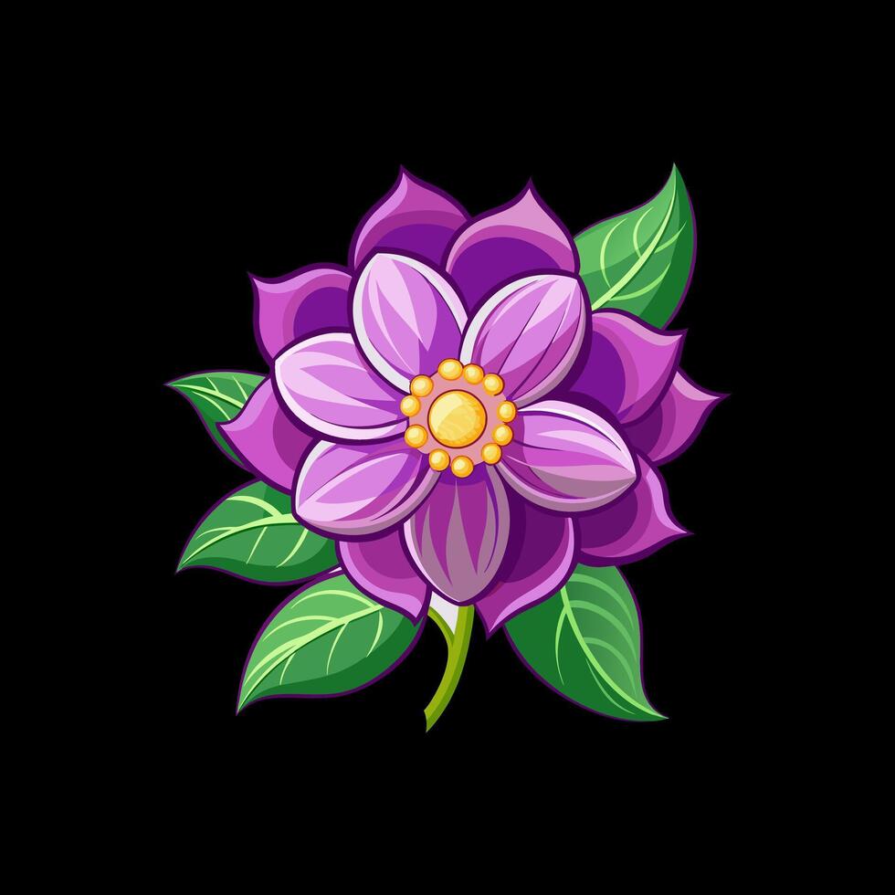 Outline flower set for artistic designs. vector