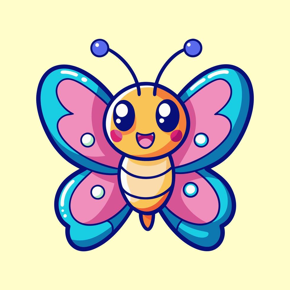 Colorful Butterfly illustration design. vector