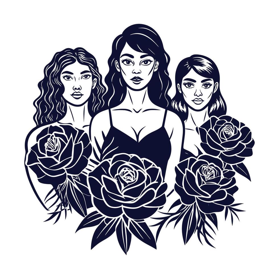 Elegant versatile trendy diverse sophisticated expressive creative stylish timeless chic vector