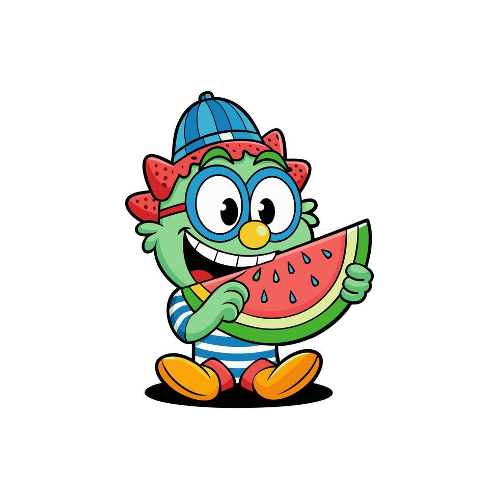 A lively colorful cartoon featuring dynamic characters and funky adventures. vector
