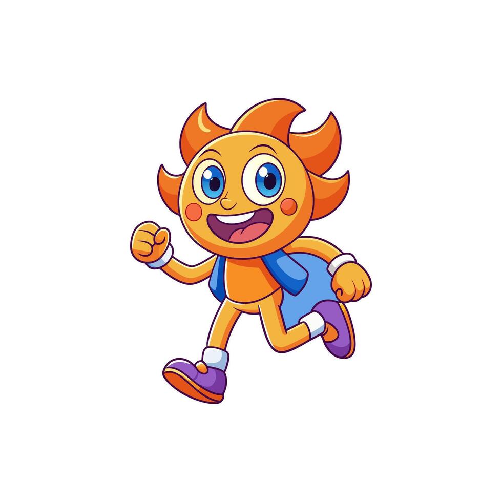 A lively colorful cartoon featuring dynamic characters and funky adventures. vector