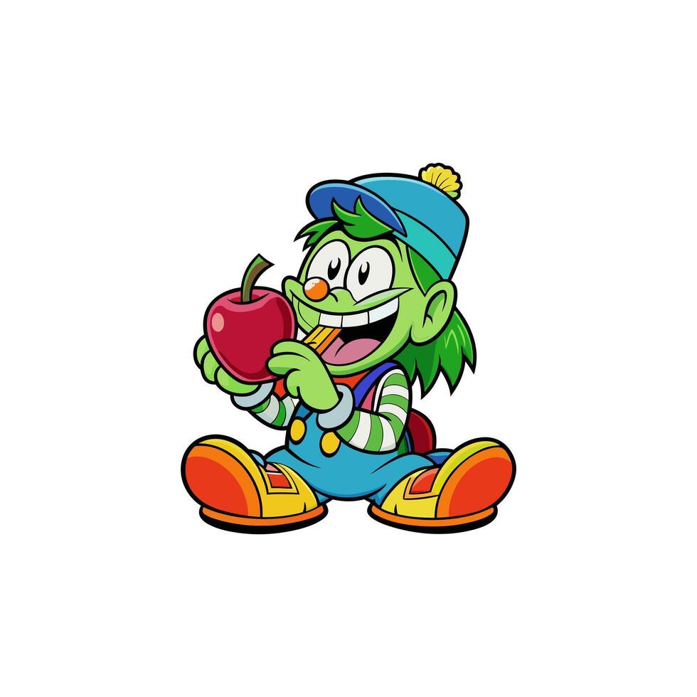 A lively colorful cartoon featuring dynamic characters and funky adventures. vector