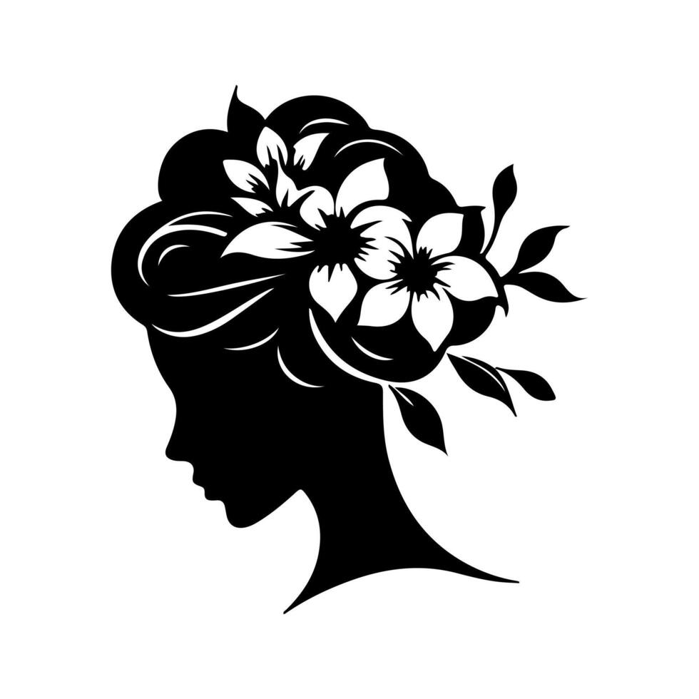 Outline flower set for artistic designs. vector