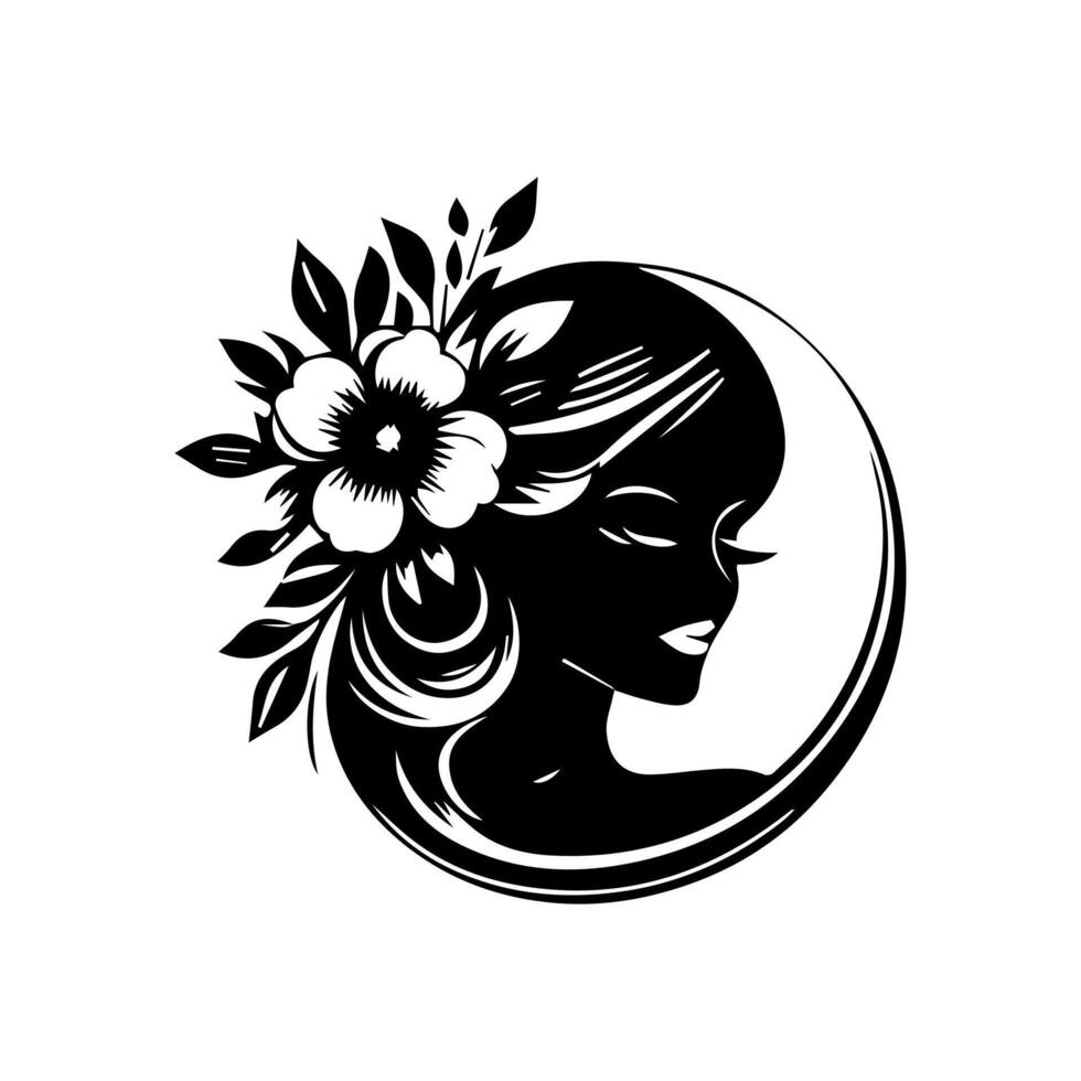 Outline flower set for artistic designs. vector