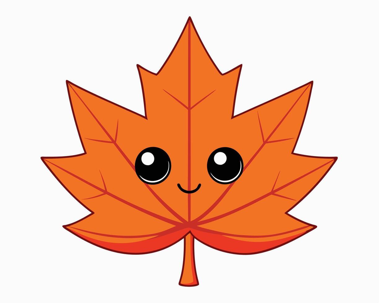Maple Leaf Illustration - Cartoons, Clipart, and Line Art Design for Microstock, Beautiful maple leaf illustration, perfect for cartoons, clipart, and line art designs. vector