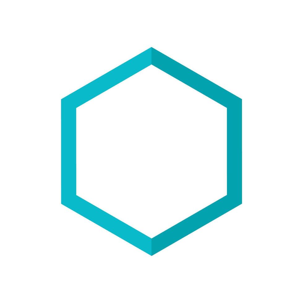 hexagon icon design template vector