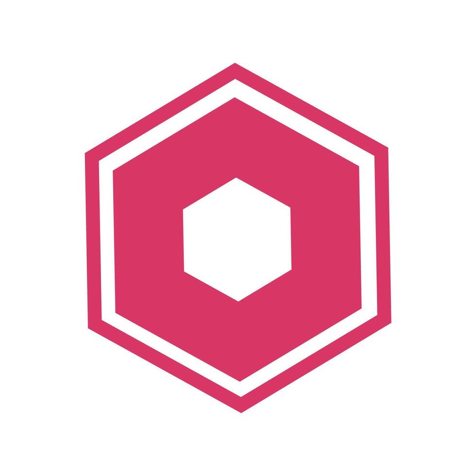 hexagon icon design template vector