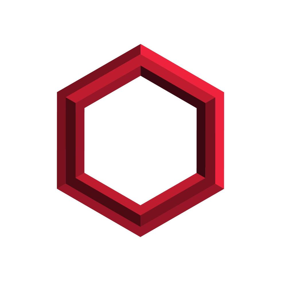 hexagon icon design template vector