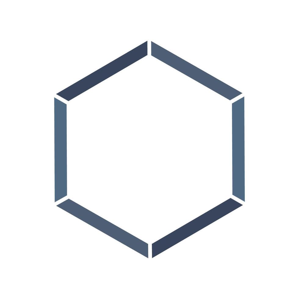 hexagon icon design template vector