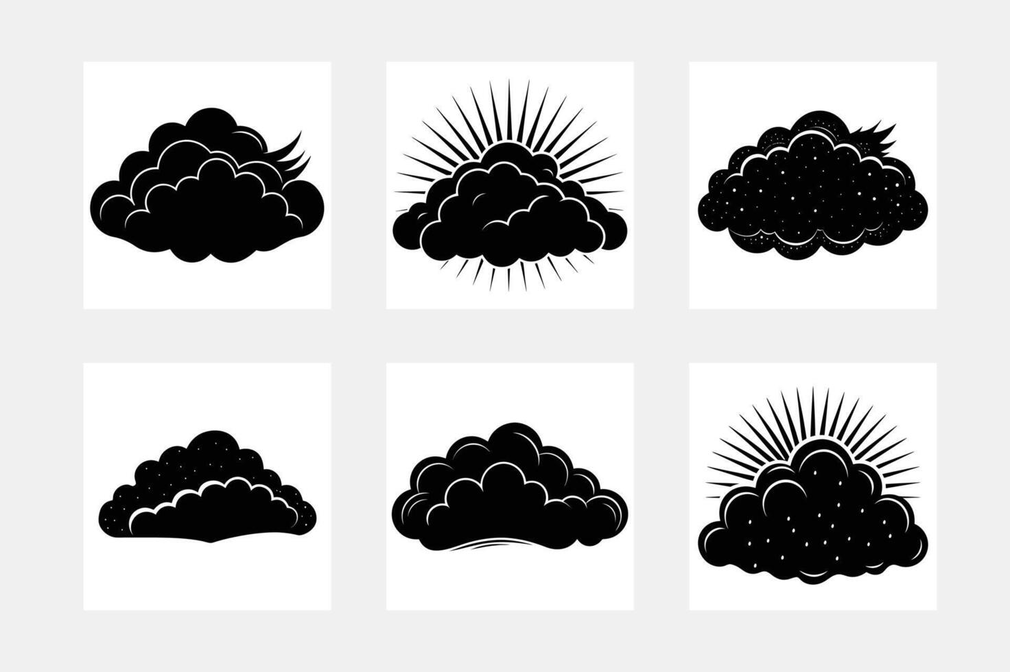 Cloudy sky icon simple . Rain cloud. Weather illustration set vector