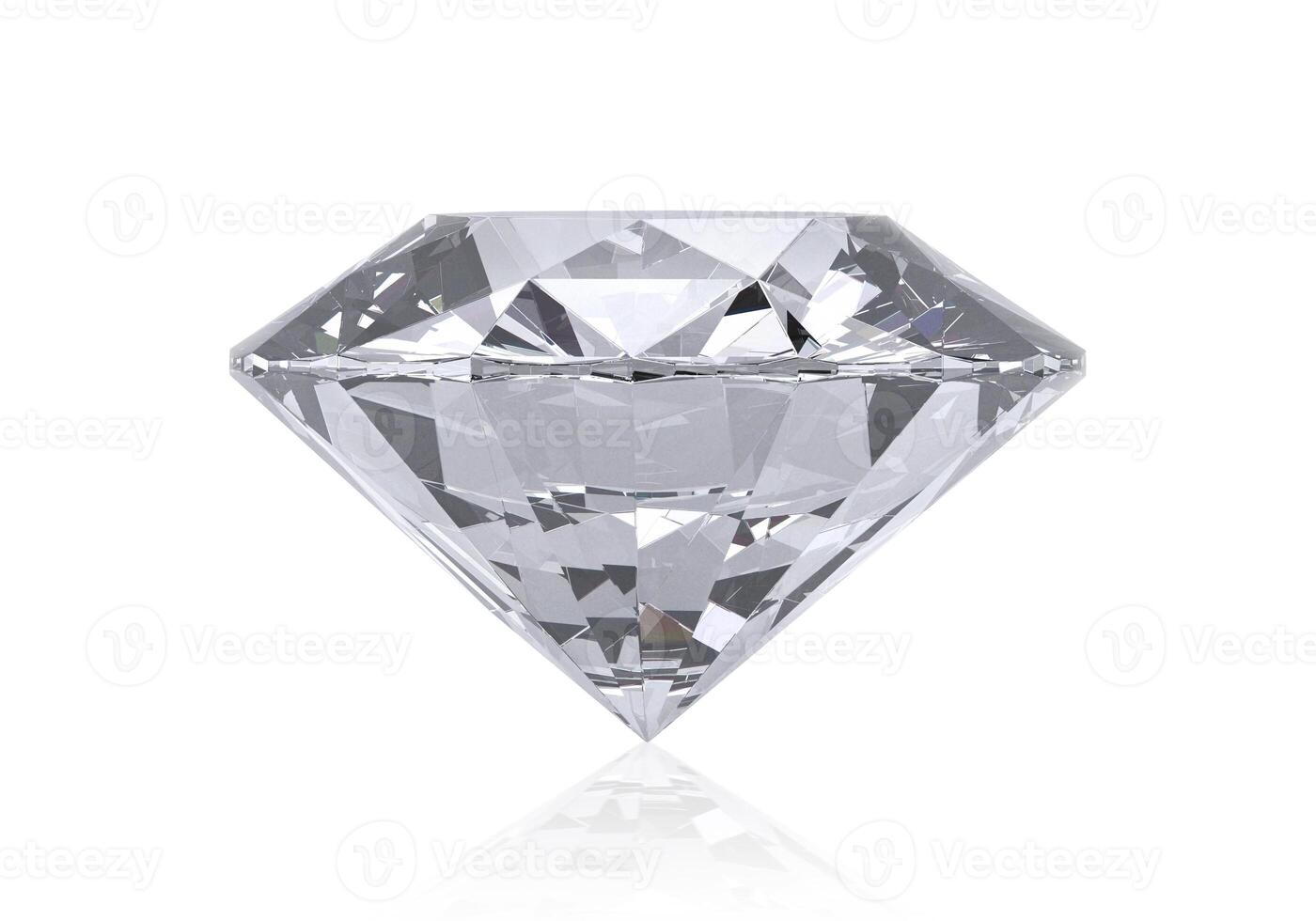 diamond with high quality on a white background photo