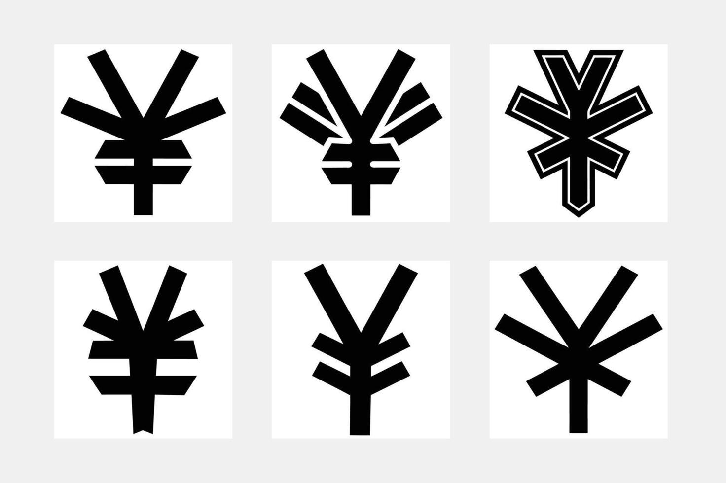 Chinese Yuan Symbol vector