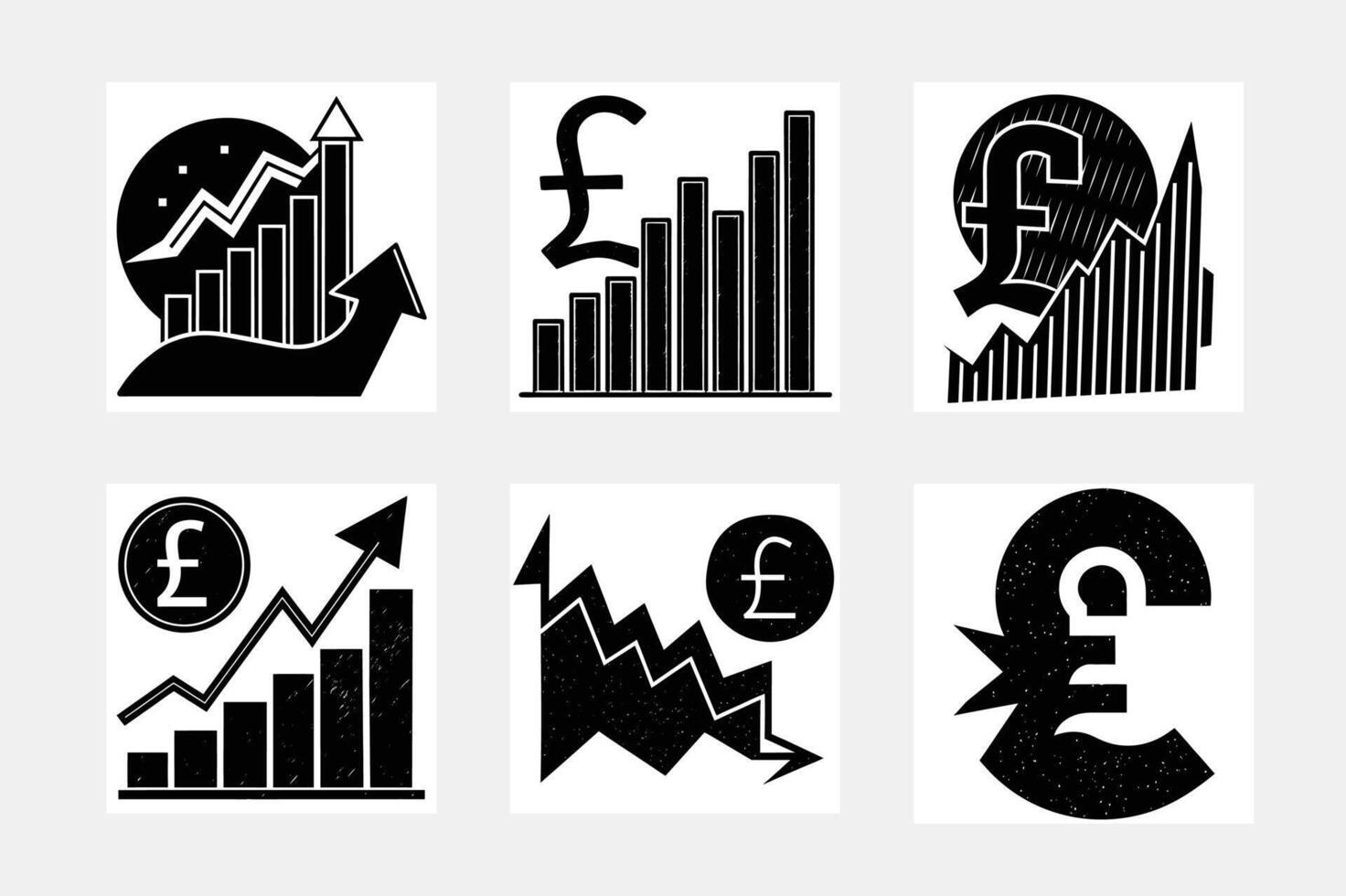 Fall in efficiency, productivity. icon isolated on white background vector