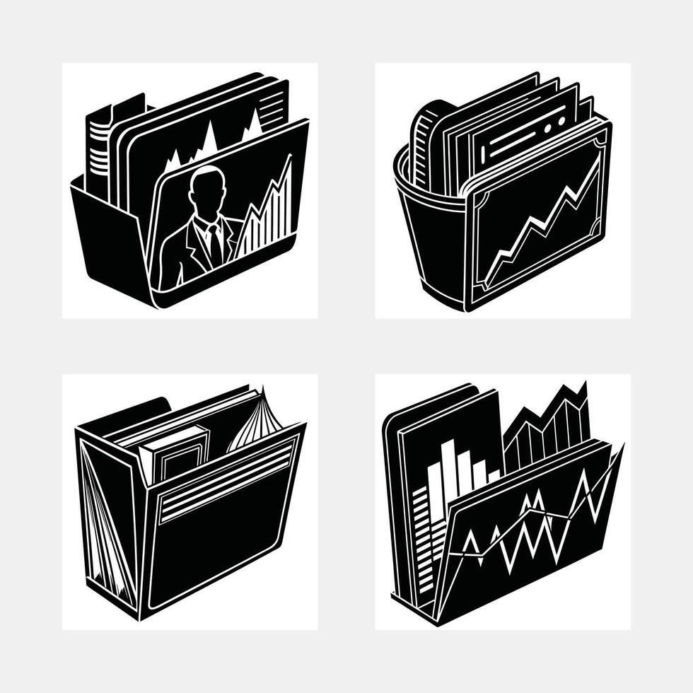 Internship folder icon. Simple illustration of internship folder vector