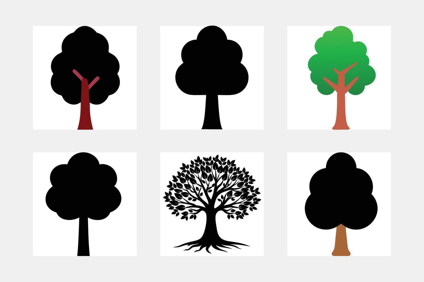 Tree of Life Black on White Background vector
