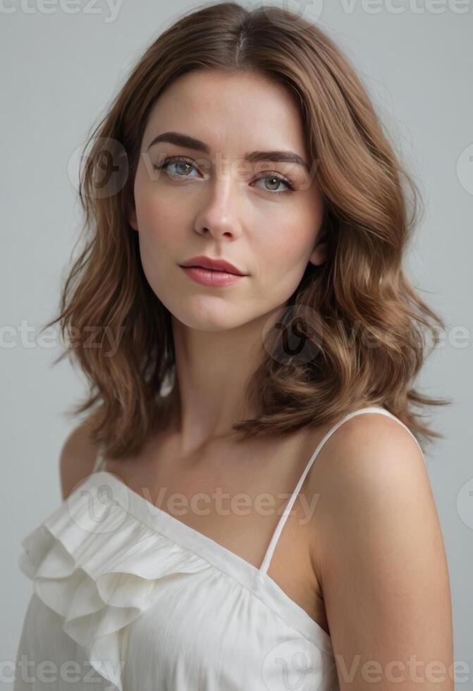Pretty Girl model images in Casual Dress with beautiful body posture photo