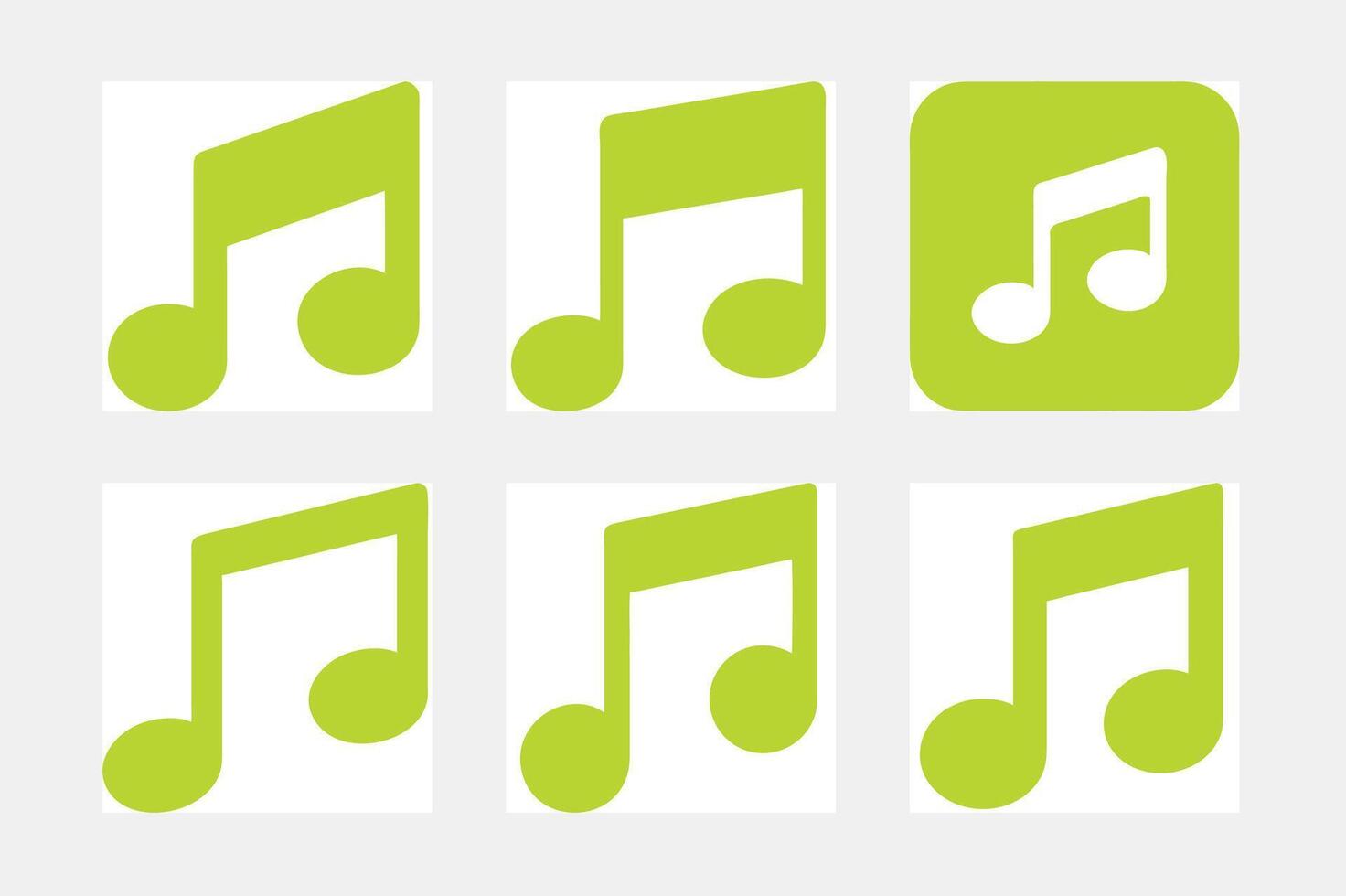 Musical Note Icons vector