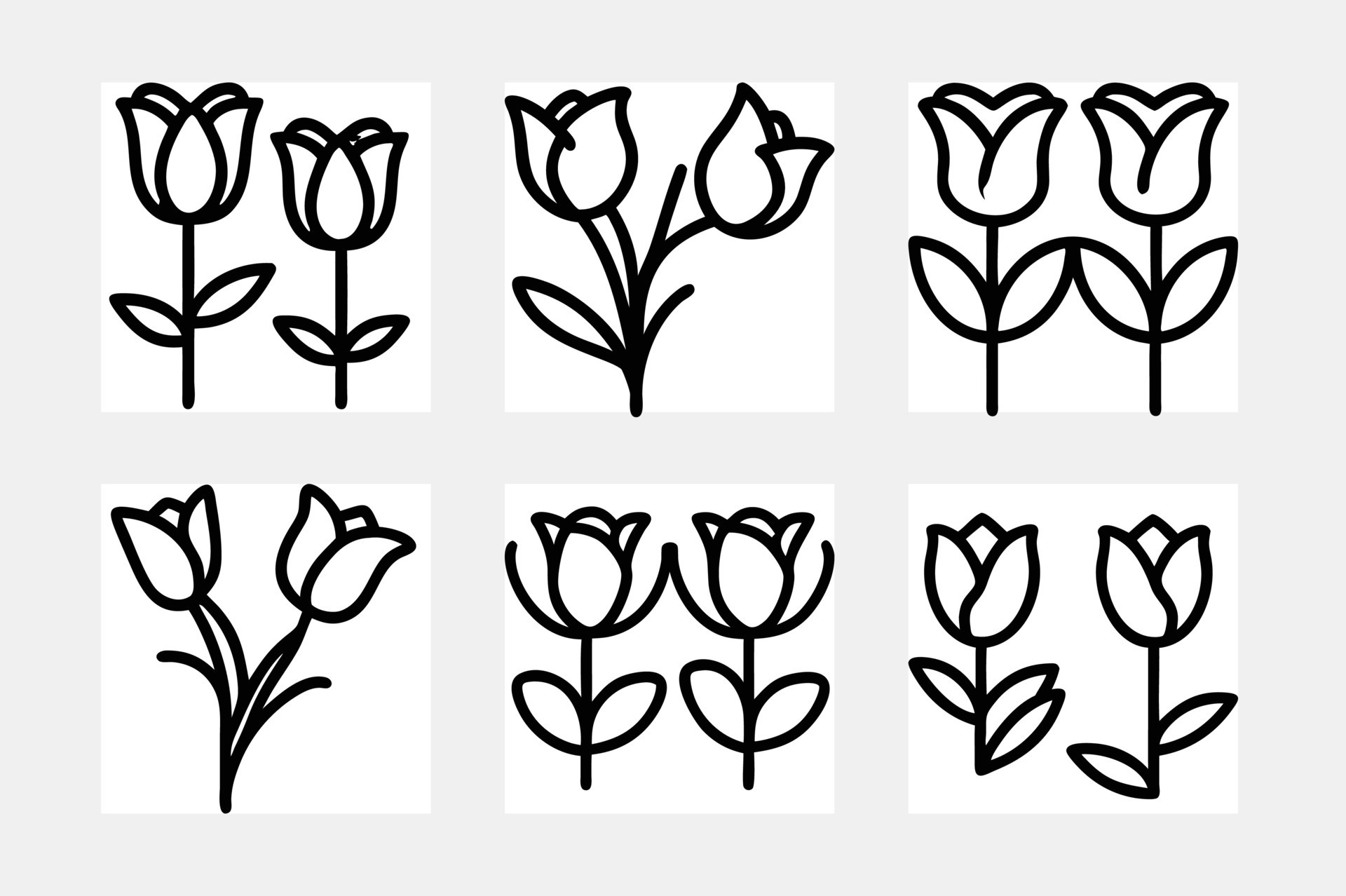 Tulip line art 47884545 Vector Art at Vecteezy