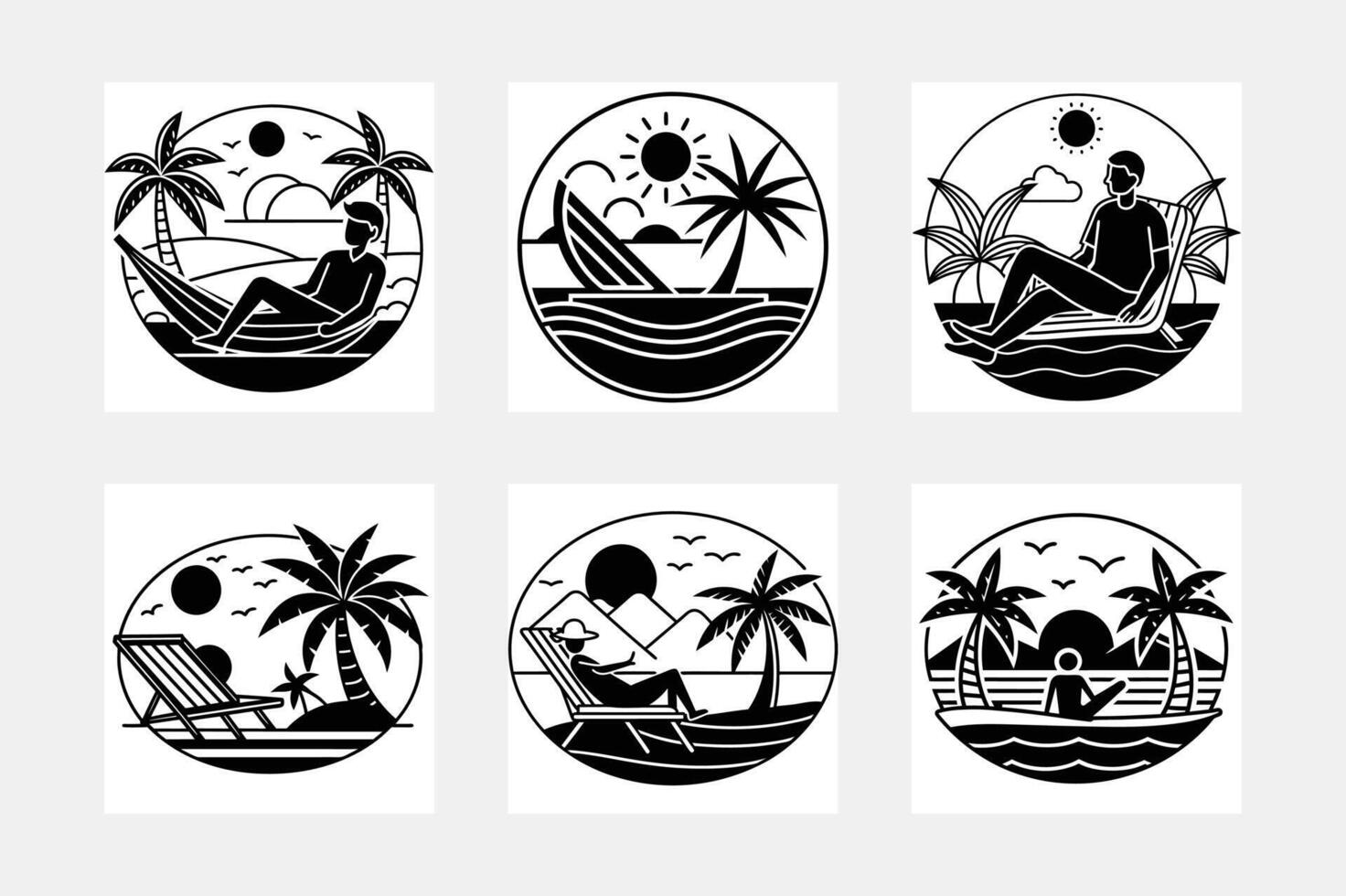 set of vintage icons 47884835 Vector Art at Vecteezy