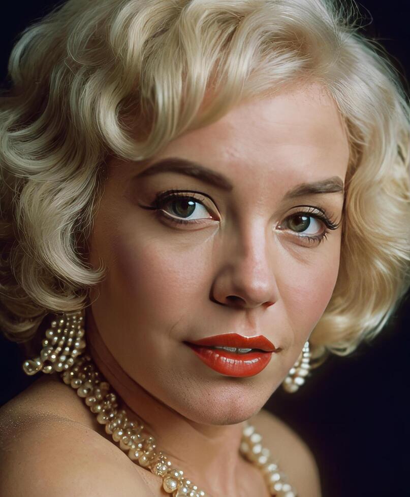 Pretty Old Aged Lady In Party Dress photo