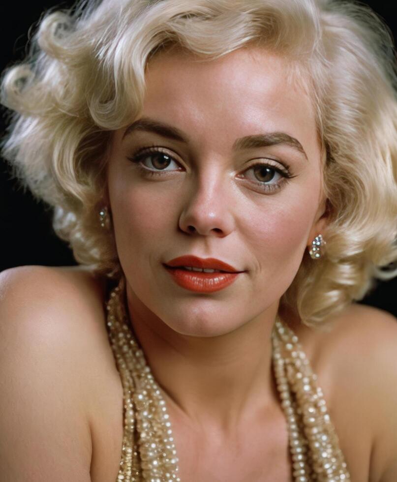 Pretty Old Aged Lady In Party Dress photo