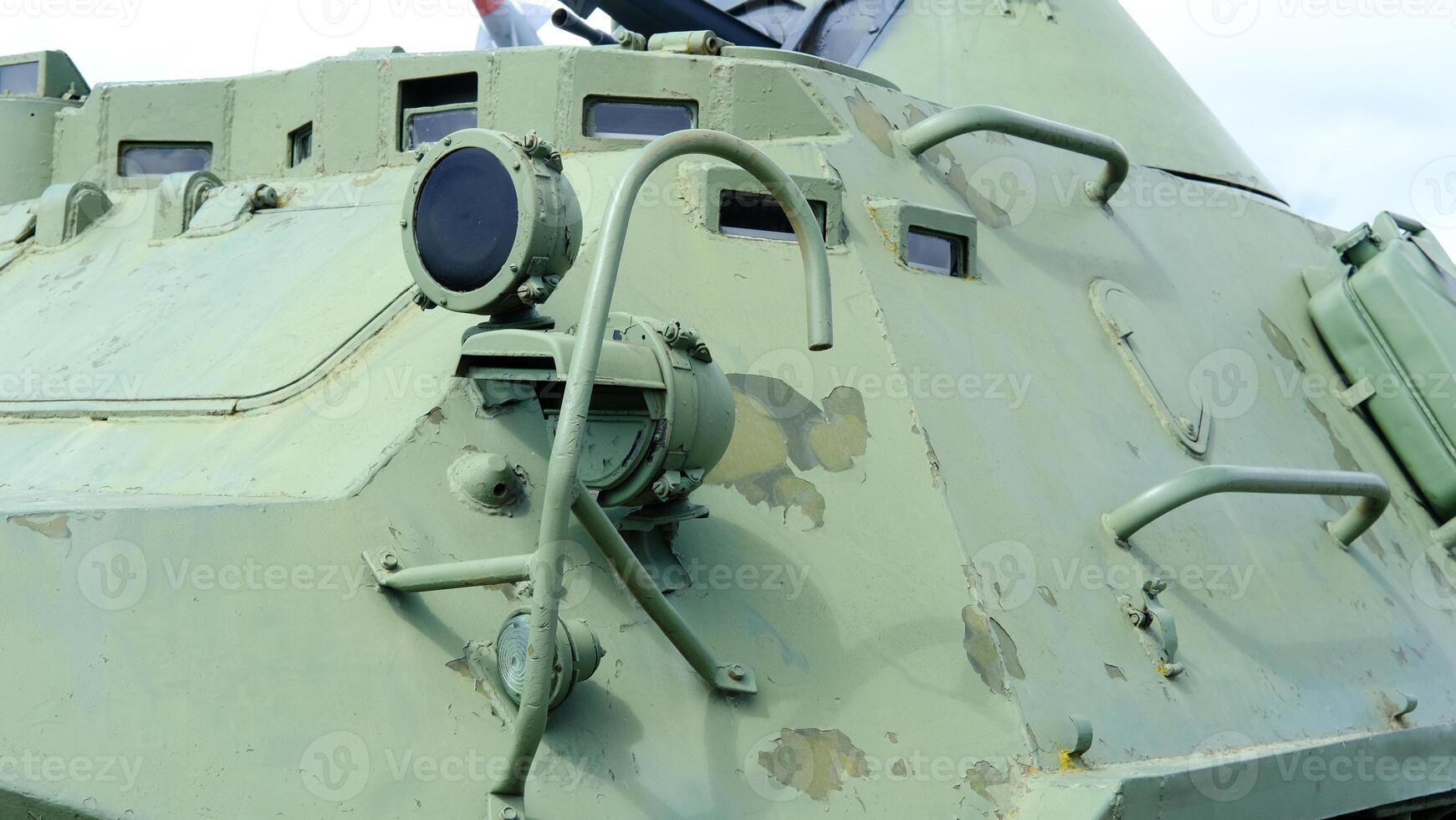 Detailed View of Armored Military Vehicle Exterior photo