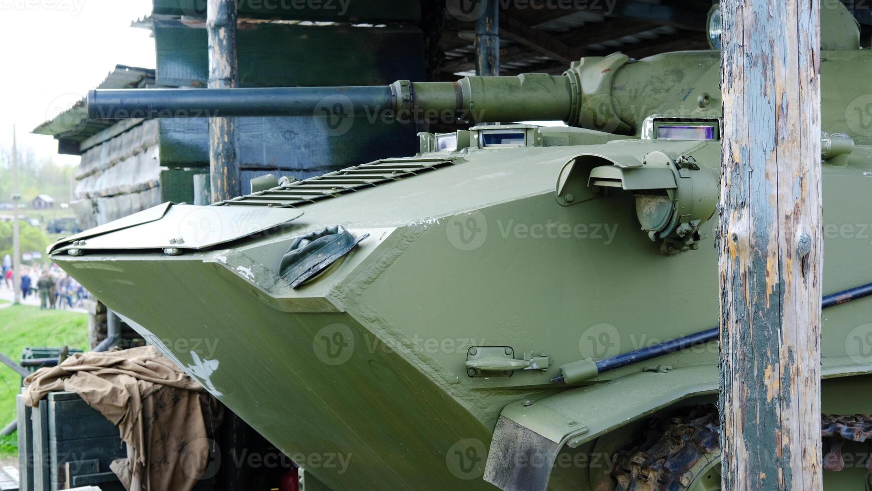 Close-up of Historical Tank Display photo