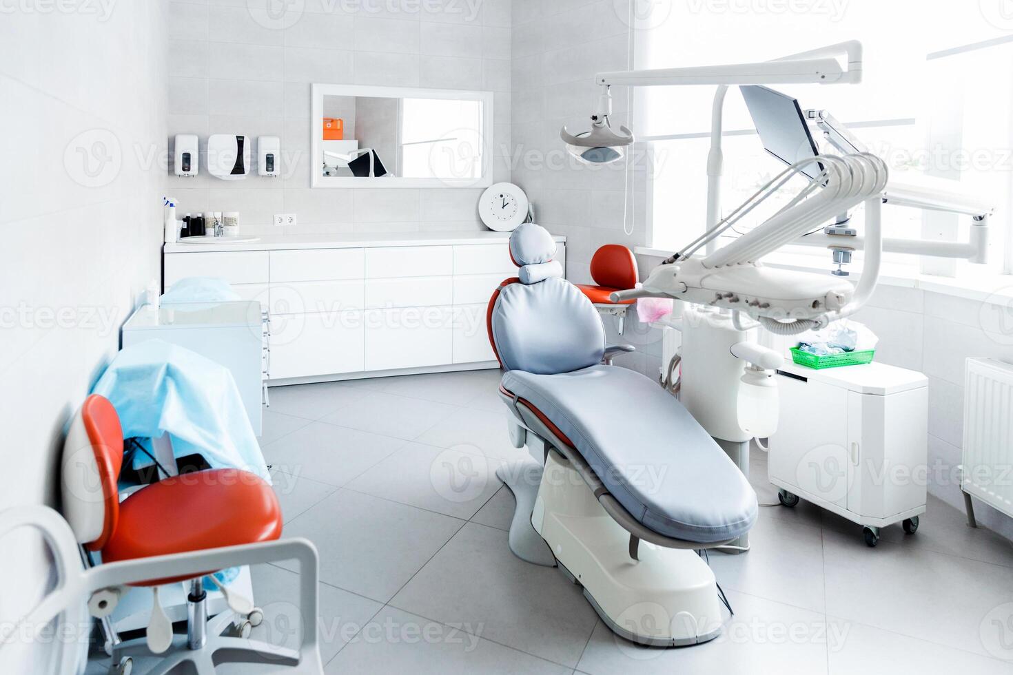 Bright Modern Dental Office Interior photo