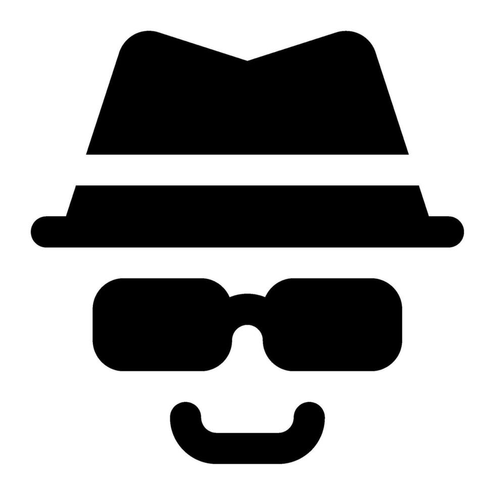 Grey Hat SEO icon for web, app, infographic, etc vector