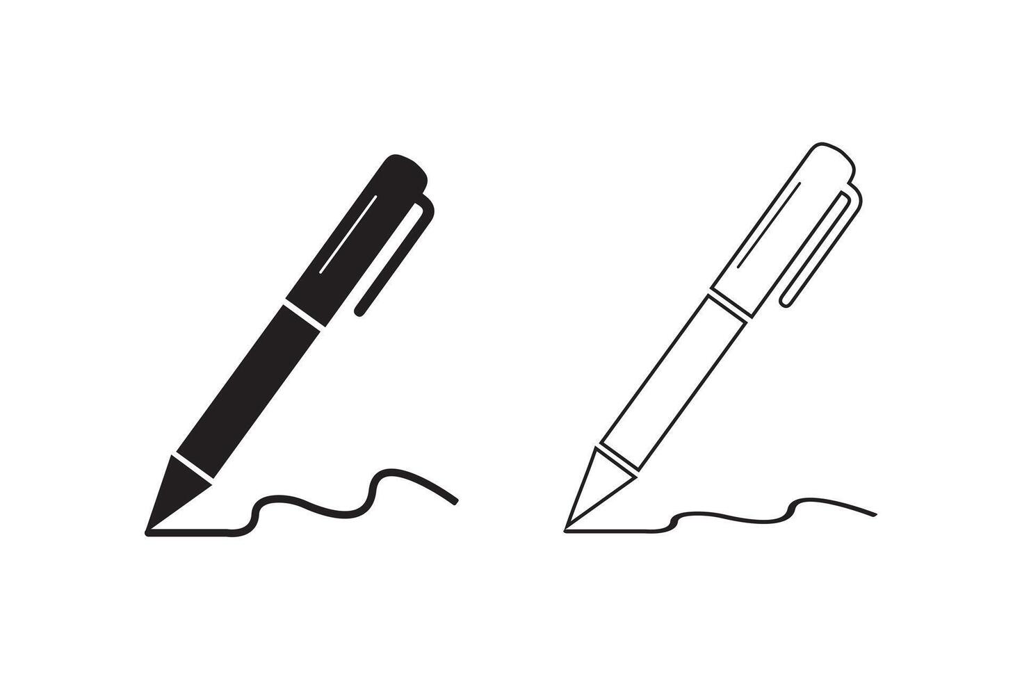Pen, write icon. illustration vector