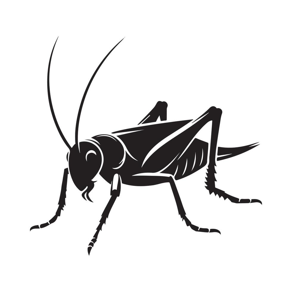 Cricket silhouette vectors illustration