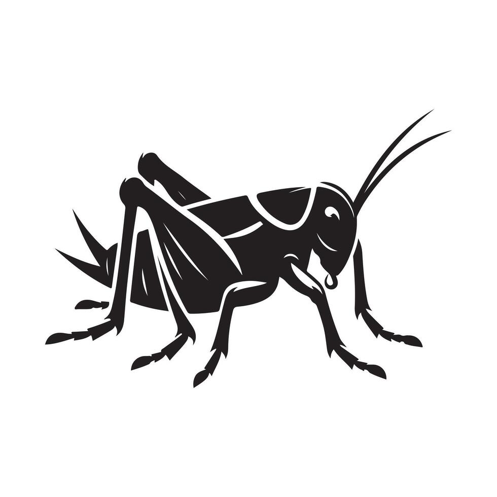 Cricket silhouette vectors illustration