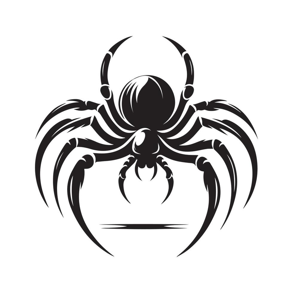 Spider silhouette vectors illustration