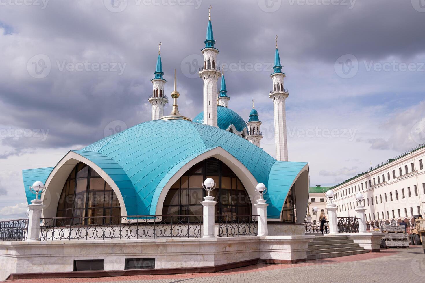 Kul Sharif Mosque, Kazan, Tatarstan, Russia. View of the Kazan Kremlin, a landmark of Kazan. photo