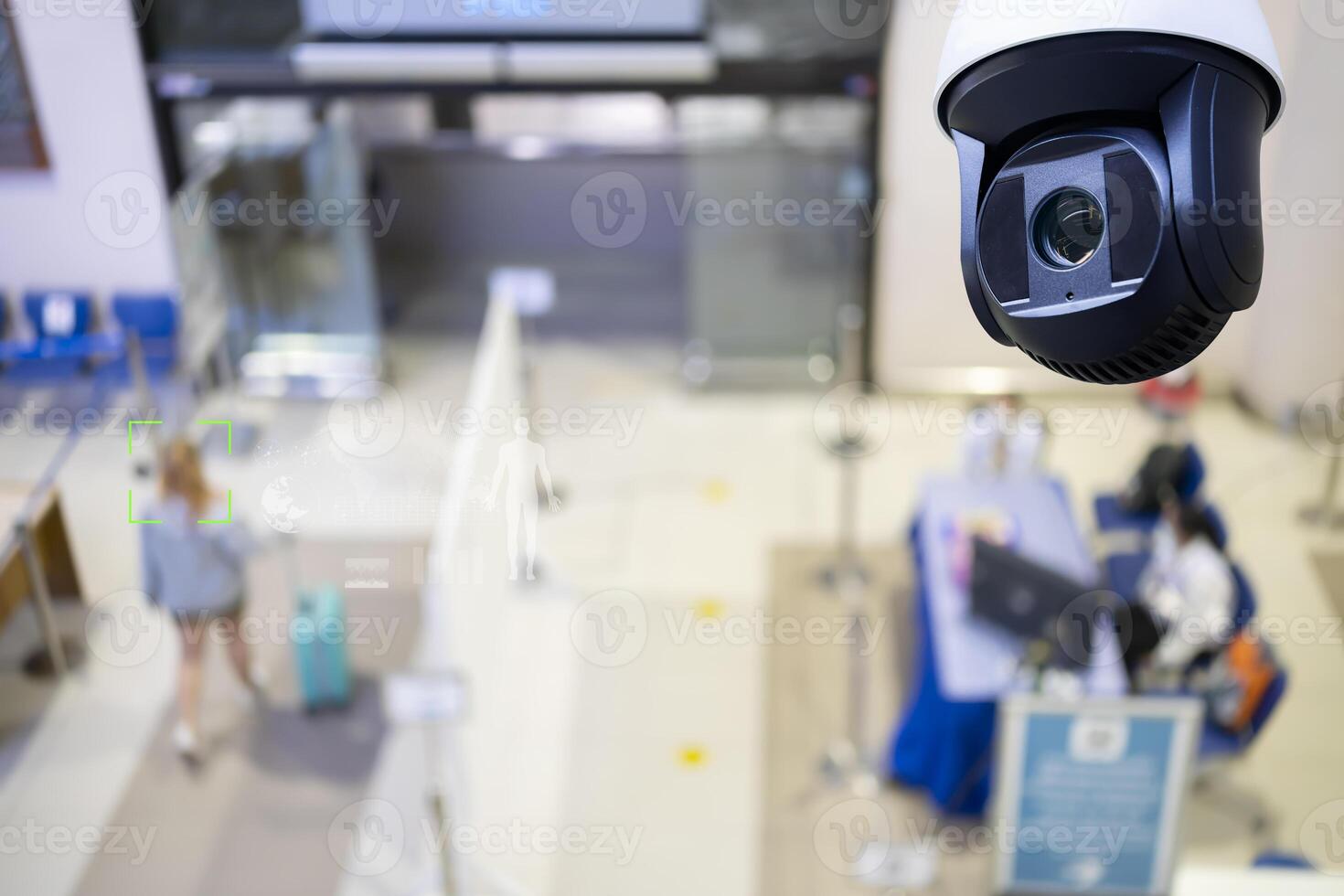 Closed-circuit television,Security CCTV camera or surveillance system in background photo