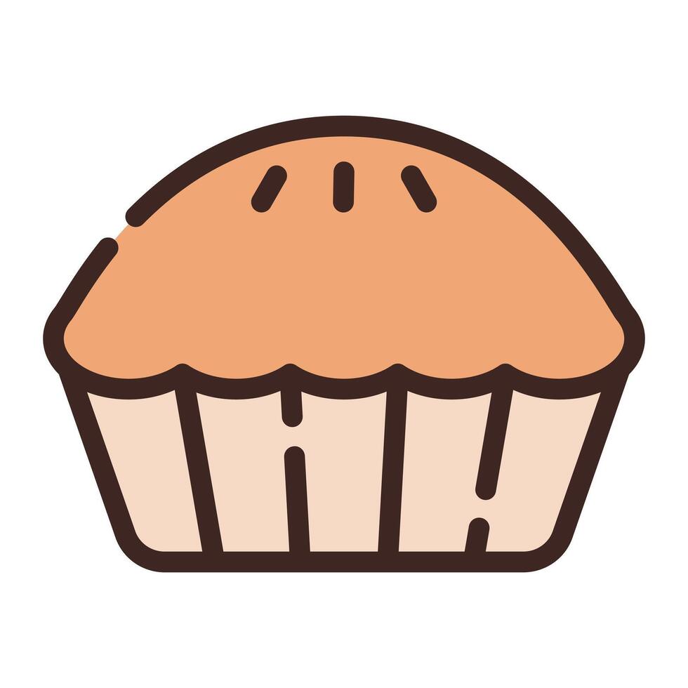 Pie Simple Line Icon Symbol Logo vector
