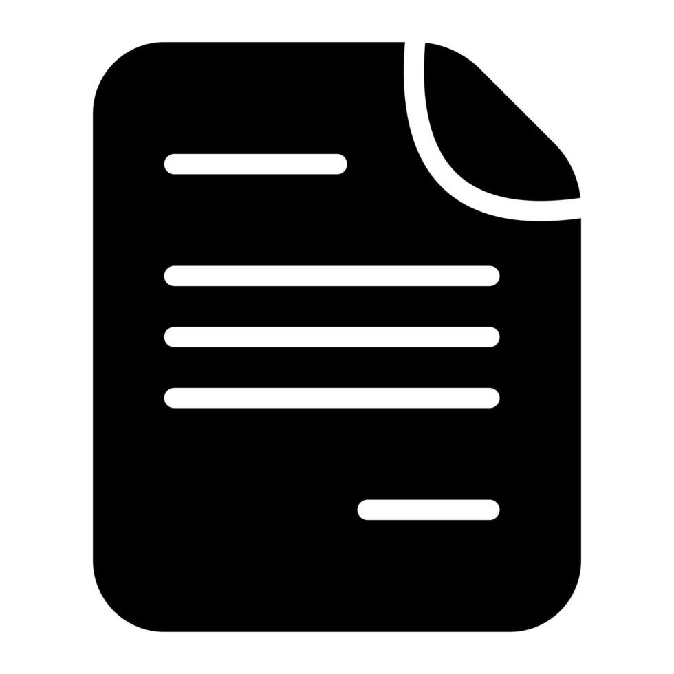 Document Letter Simple Line Icon Symbol vector