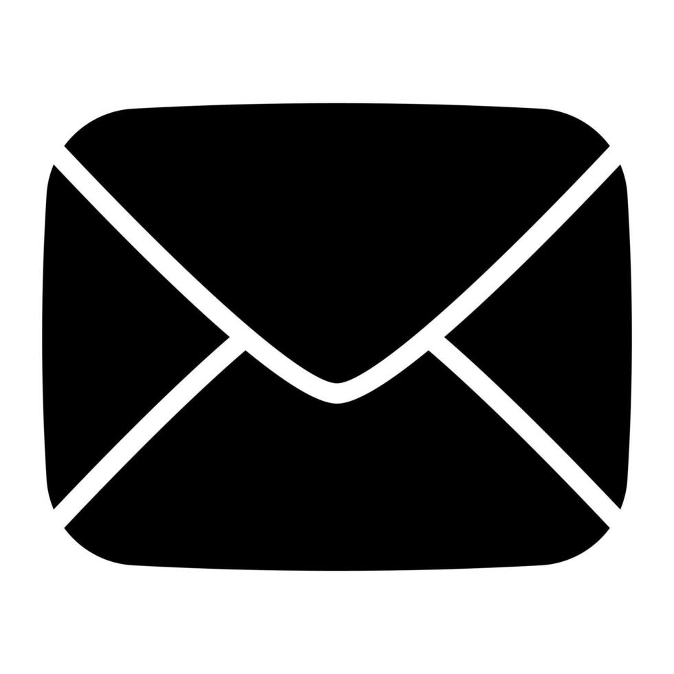 Business Mail Simple Line Icon Symbol vector