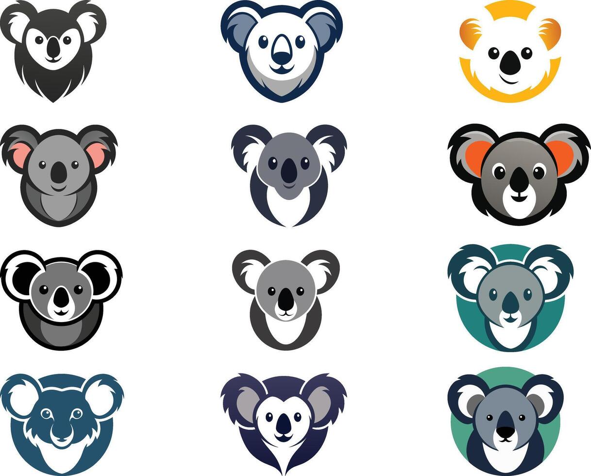 Koala animal logo icon vector