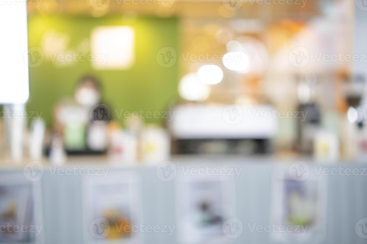 Blur coffee shop background photo
