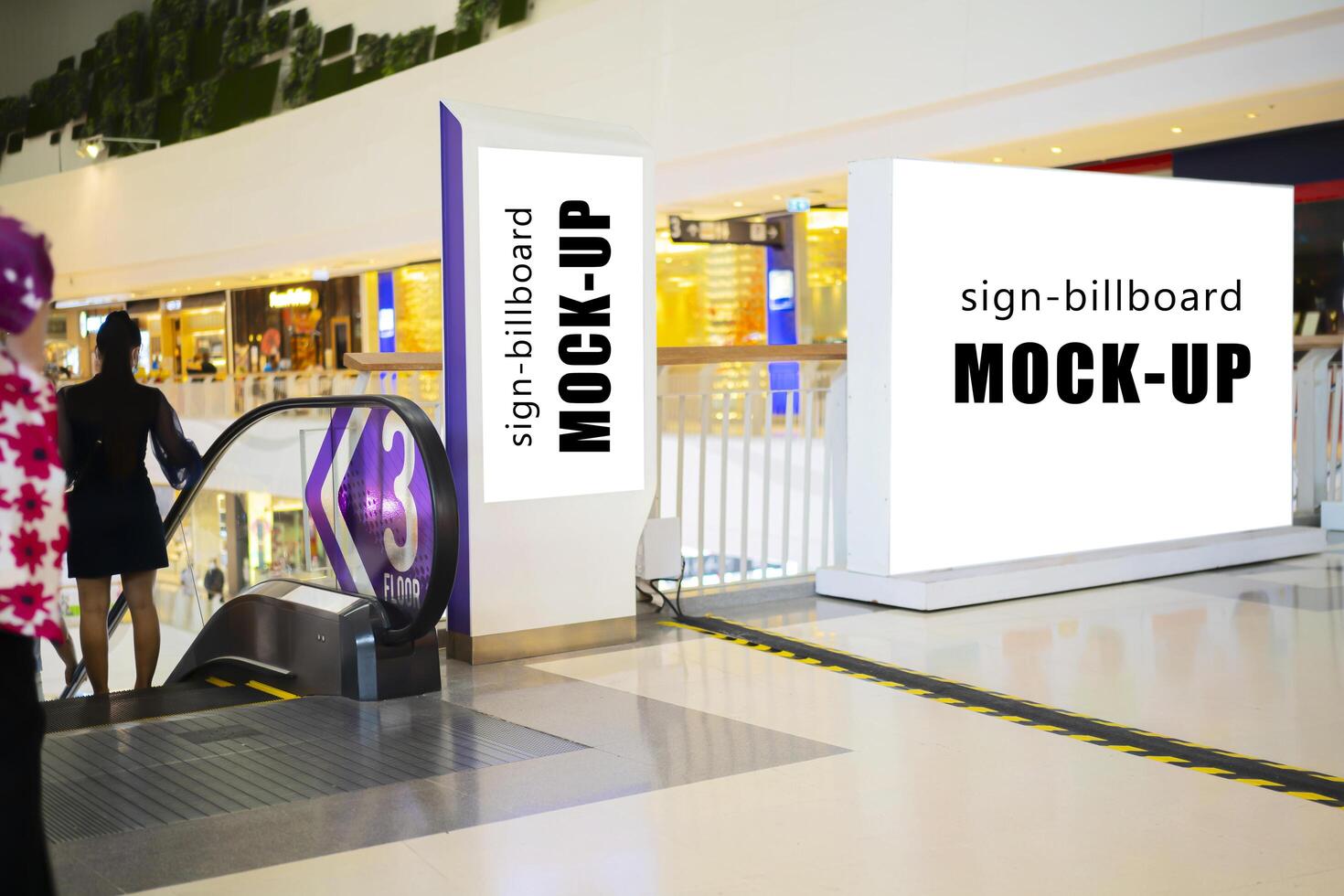blank showcase billboard or advertising light box for your text message or media content photo