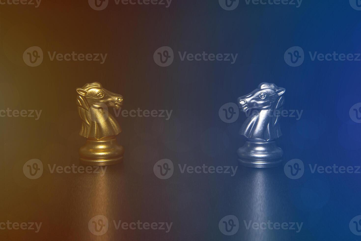 Chess photographed on a chessboard photo