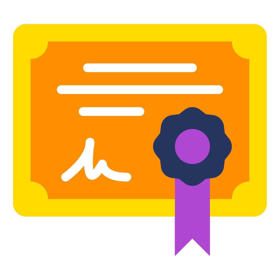 Certificate icon for web, app, infographic, etc vector