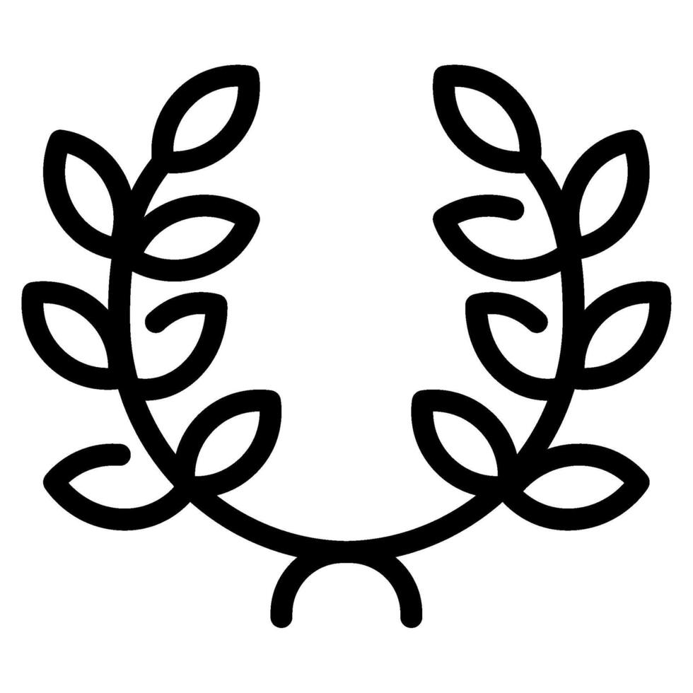 Laurel icon for web, app, infographic, etc vector