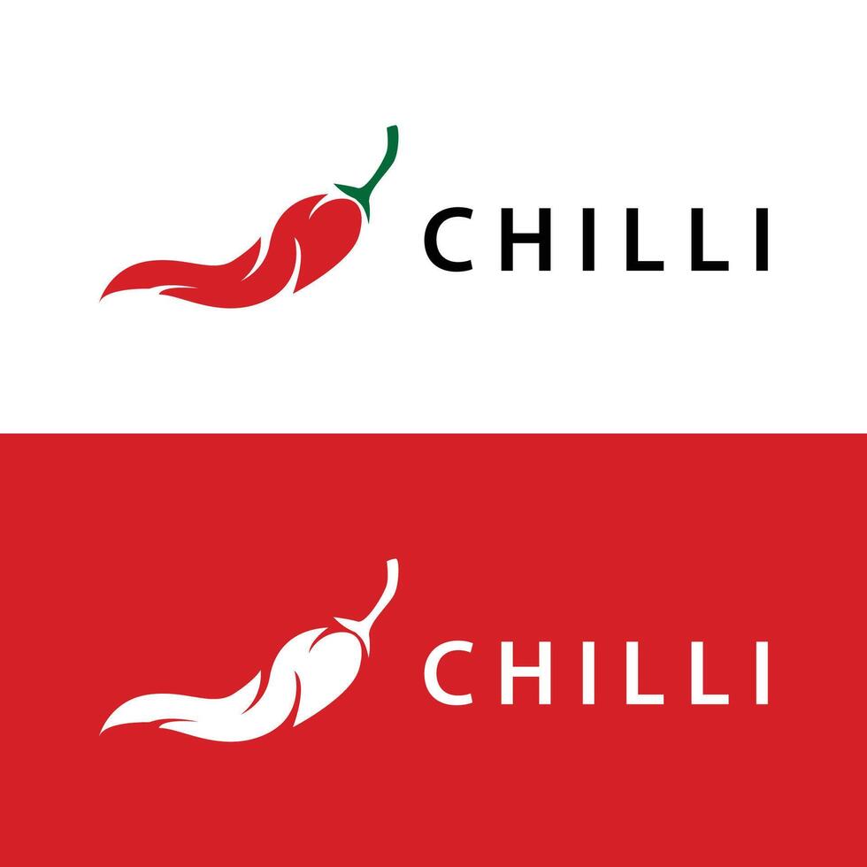 Hot Chili Peppers Logo Farm Garden Design Simple Illustration Symbol Template vector