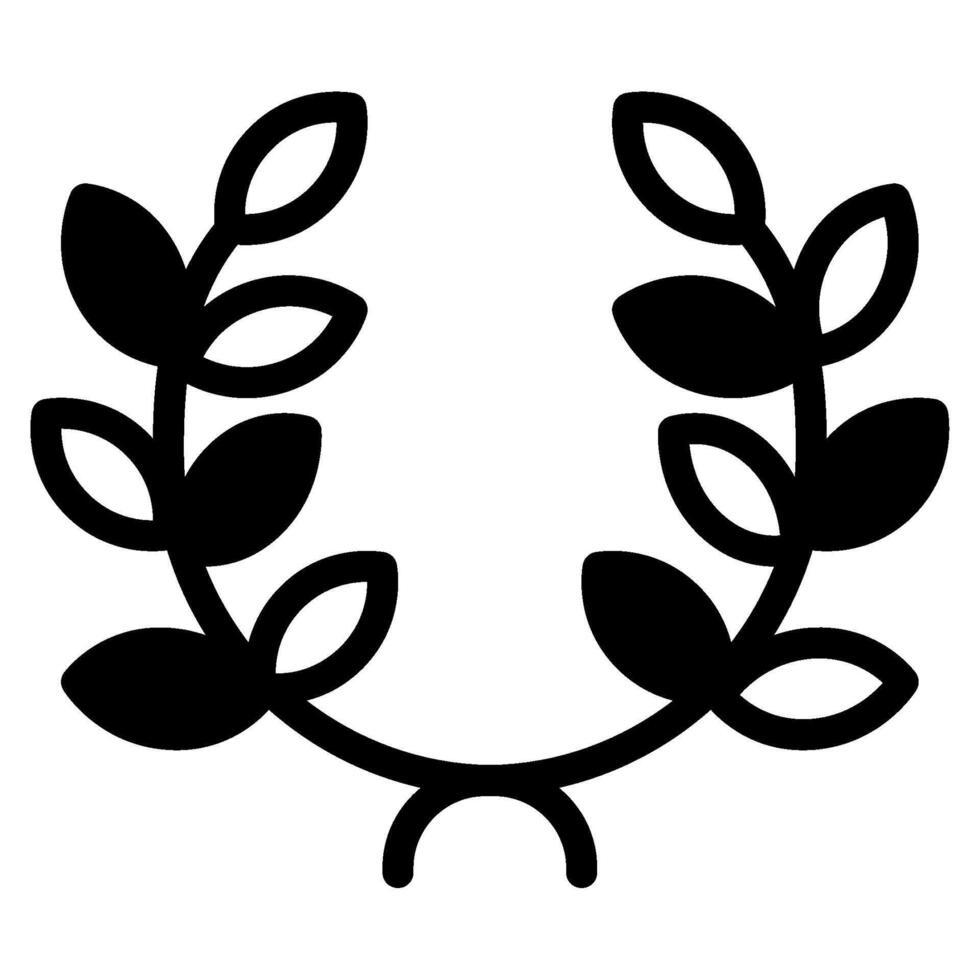 Laurel icon for web, app, infographic, etc vector