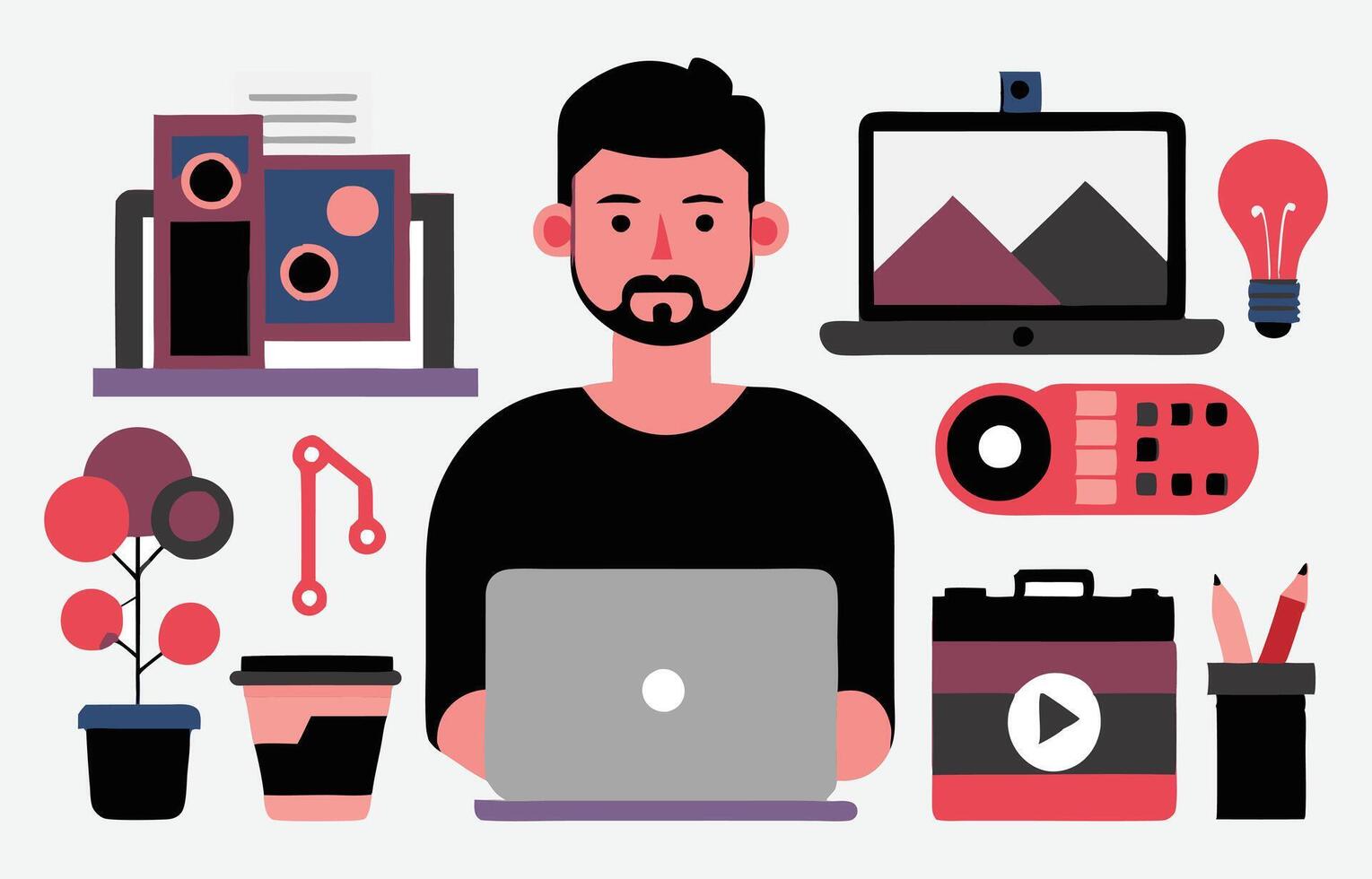Ultimate Collection of Businessman Illustrations, Empower Your Projects with Professional Graphics vector